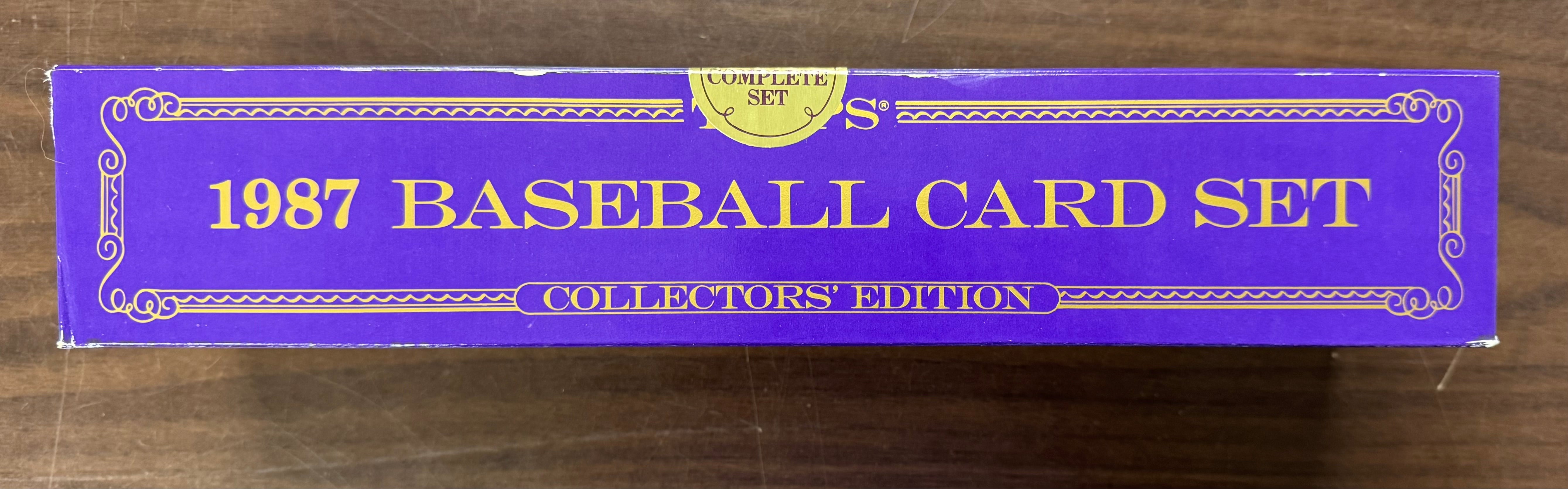 1987 Topps Tiffany Baseball Factory Set Sealed W/ Shipper Box