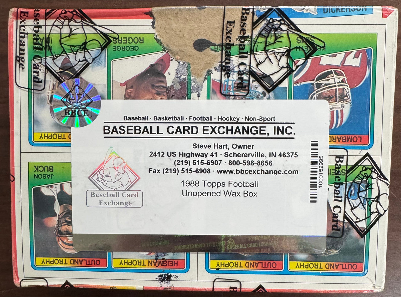 1988 Topps Football Wax Box BBCE Wrapped & Sealed
