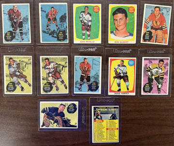 1961/62 Topps Hockey Complete Set (66/66) VG/EX-EX