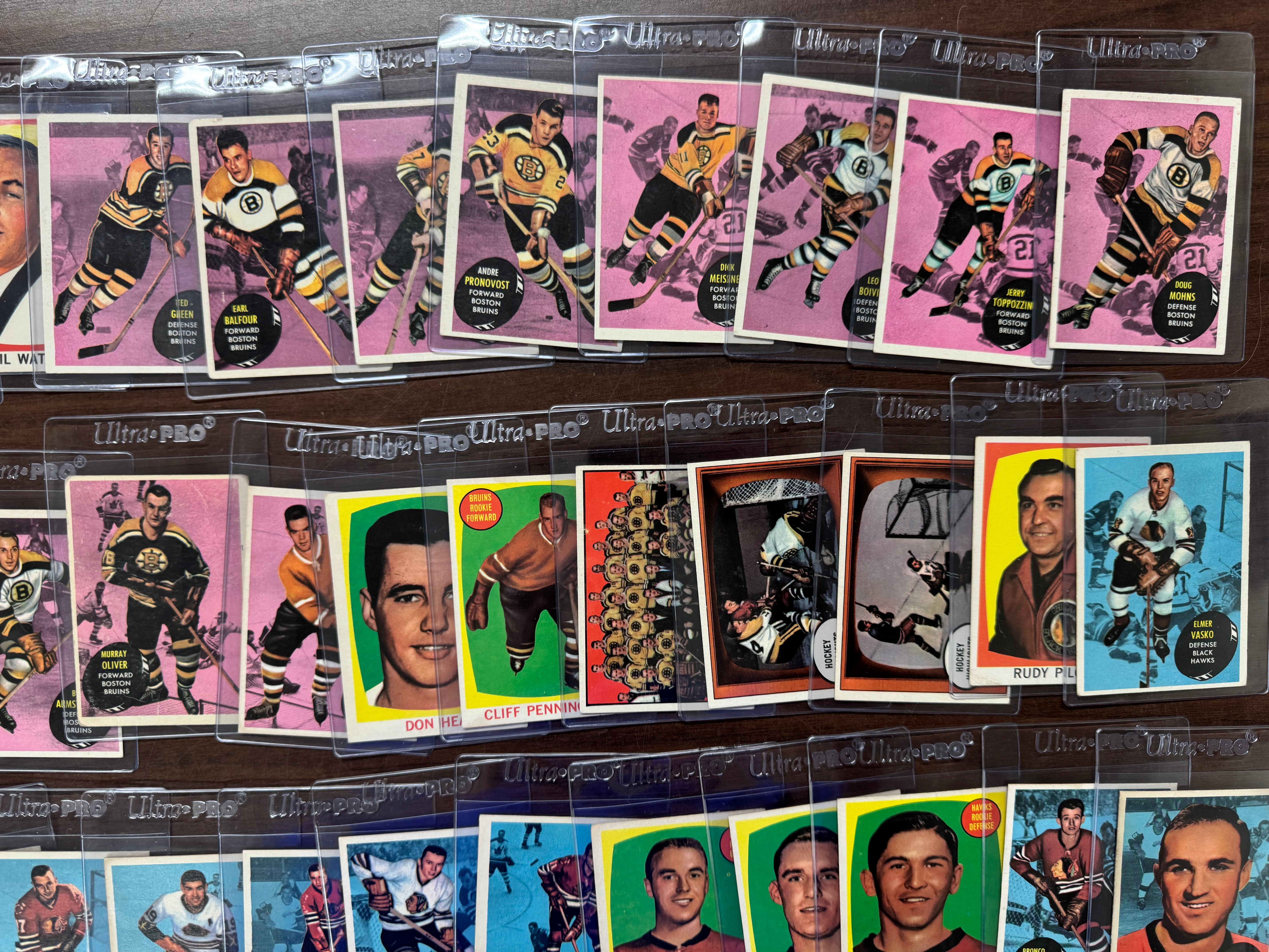 1961/62 Topps Hockey Complete Set (66/66) VG/EX-EX