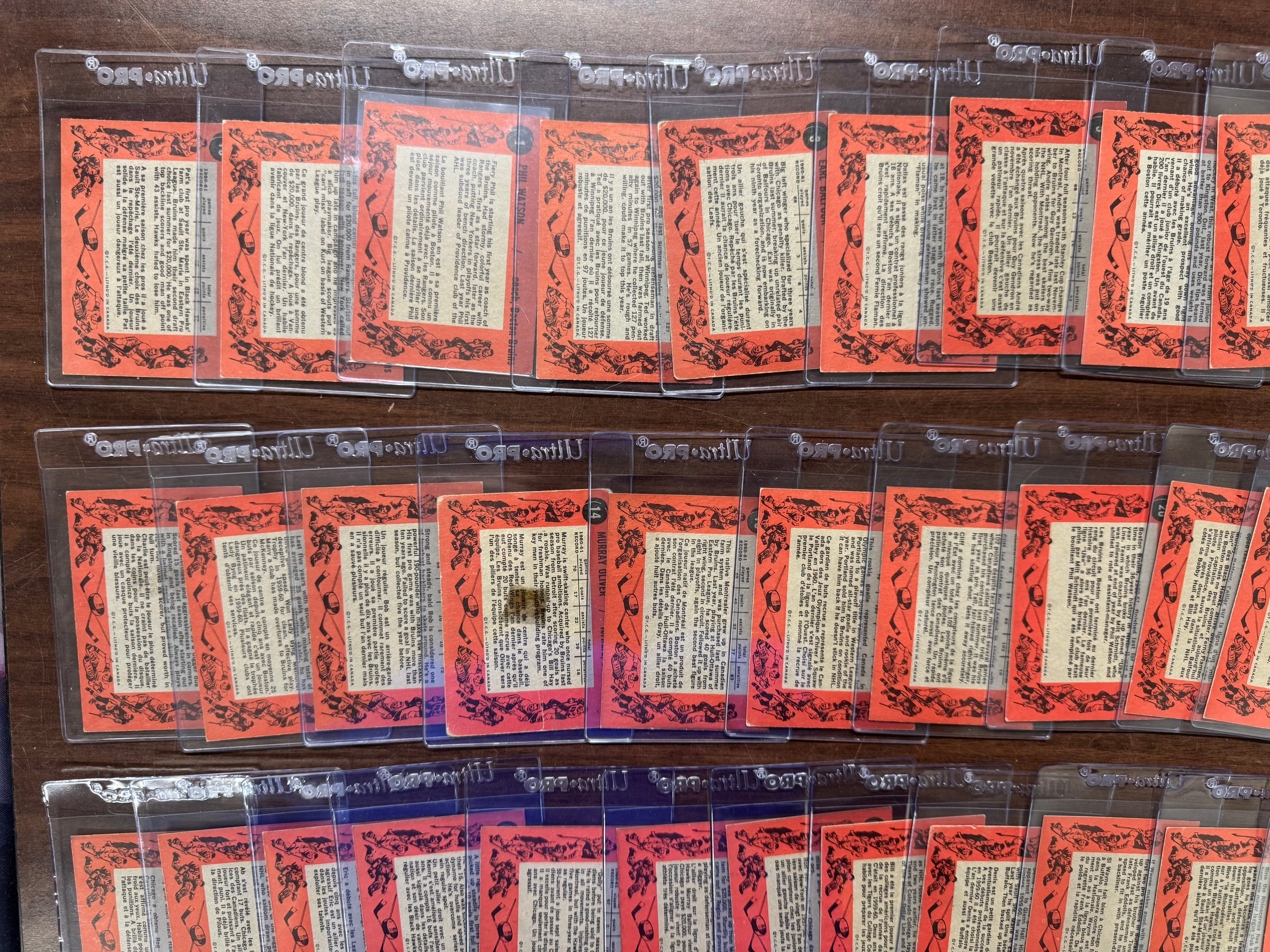 1961/62 Topps Hockey Complete Set (66/66) VG/EX-EX