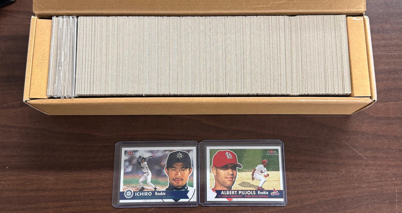 2001 Fleer Tradition Baseball Complete Set (485) Pujols Ichiro RC *READ*
