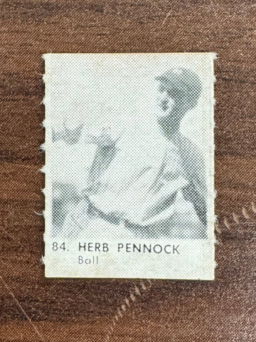 1950 R423 Mini Strip Herb Pennock Ball Orange Back #84