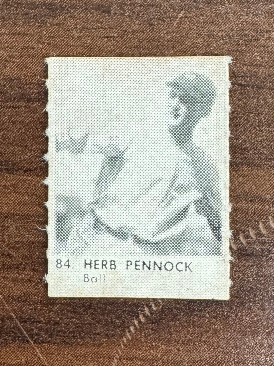 1950 R423 Mini Strip Herb Pennock Ball Orange Back #84