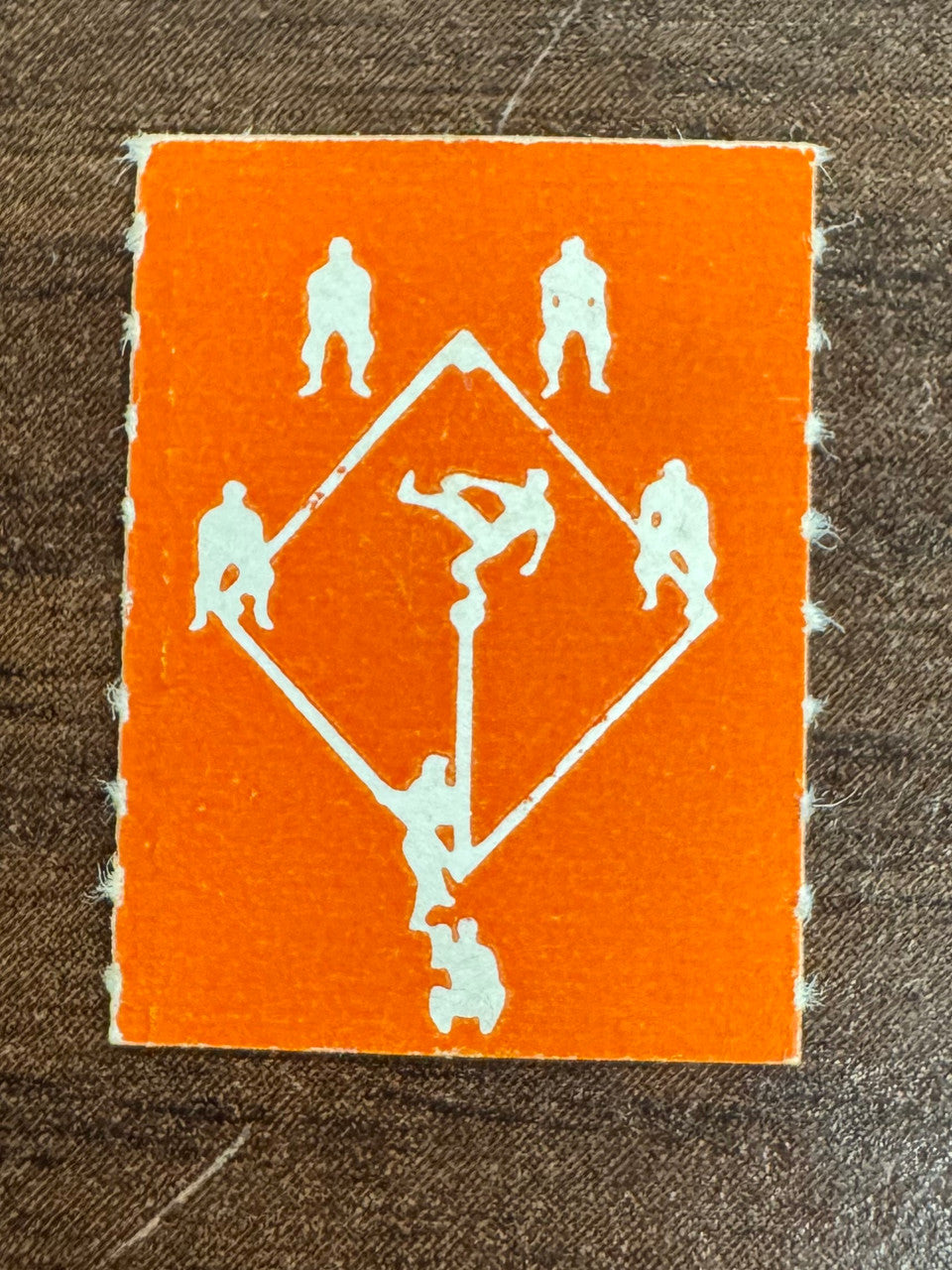 1950 R423 Mini Strip Herb Pennock Ball Orange Back #84