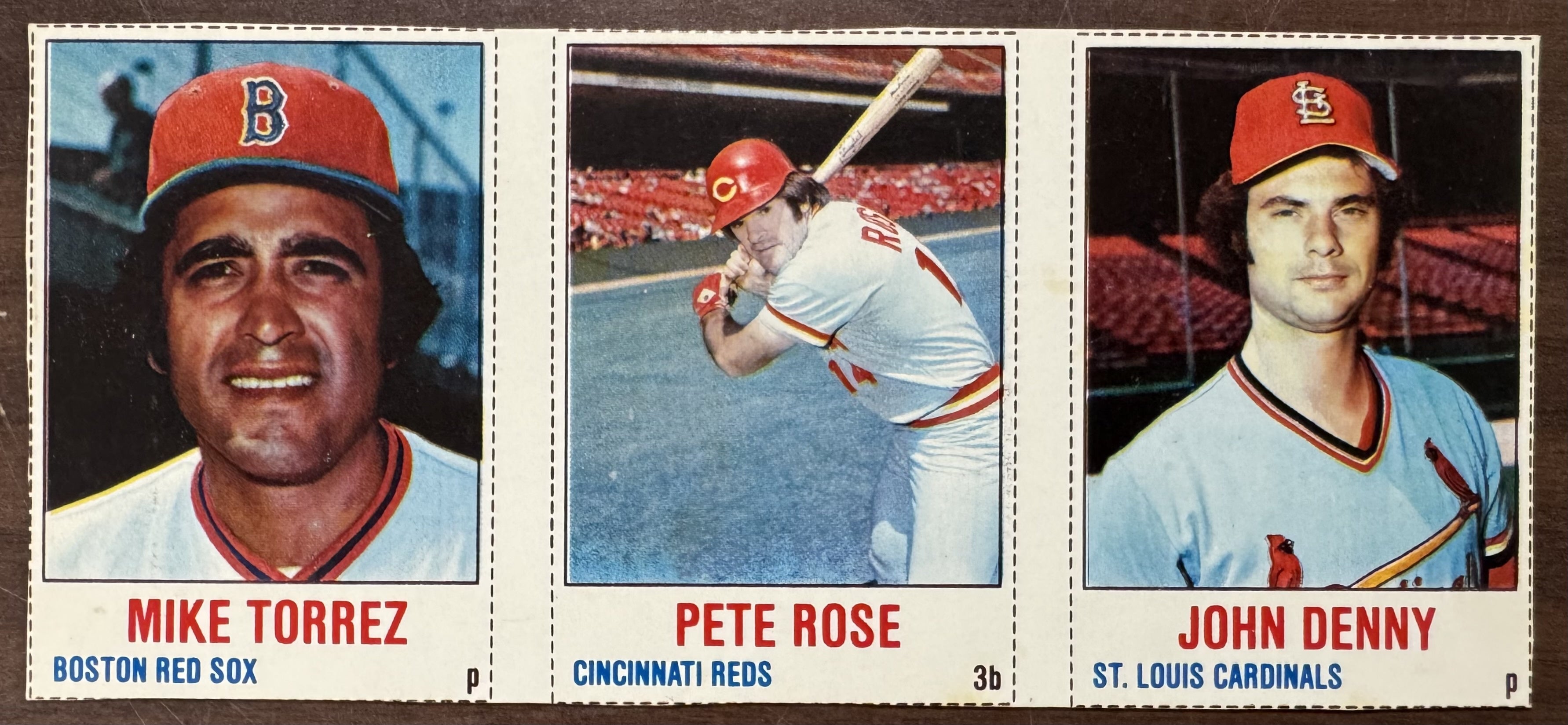 1978 Hostess Baseball Uncut Panel W/ Pete Rose