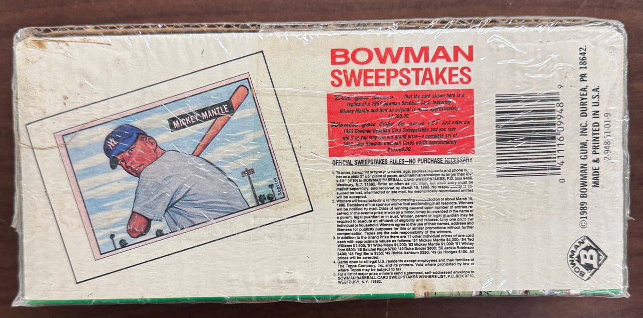 1989 Bowman Baseball Complete Set Comeback Edition Factory Sealed