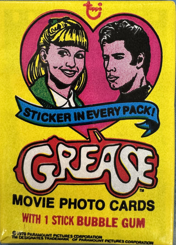 1978 Topps Grease Series 1 Movie Photo Cards Wax Pack