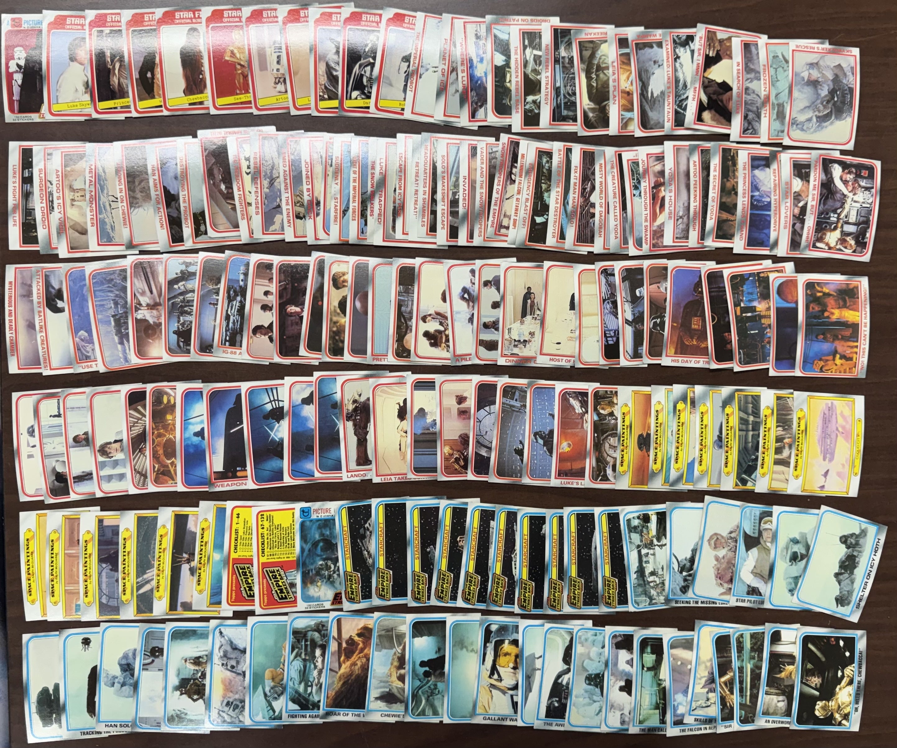 1980 Topps Empire Strikes Back Series 1-3 Complete Set (352/352) W/ Stickers