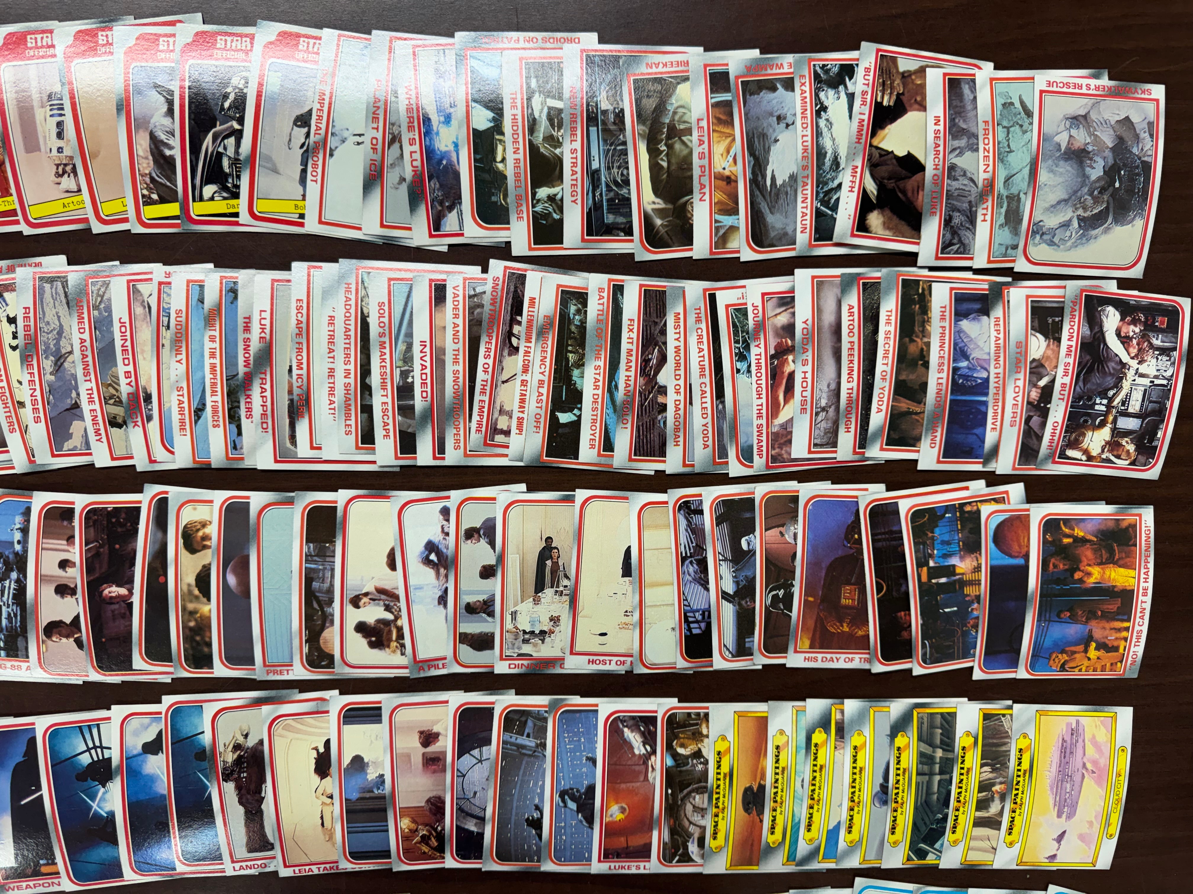 1980 Topps Empire Strikes Back Series 1-3 Complete Set (352/352) W/ Stickers