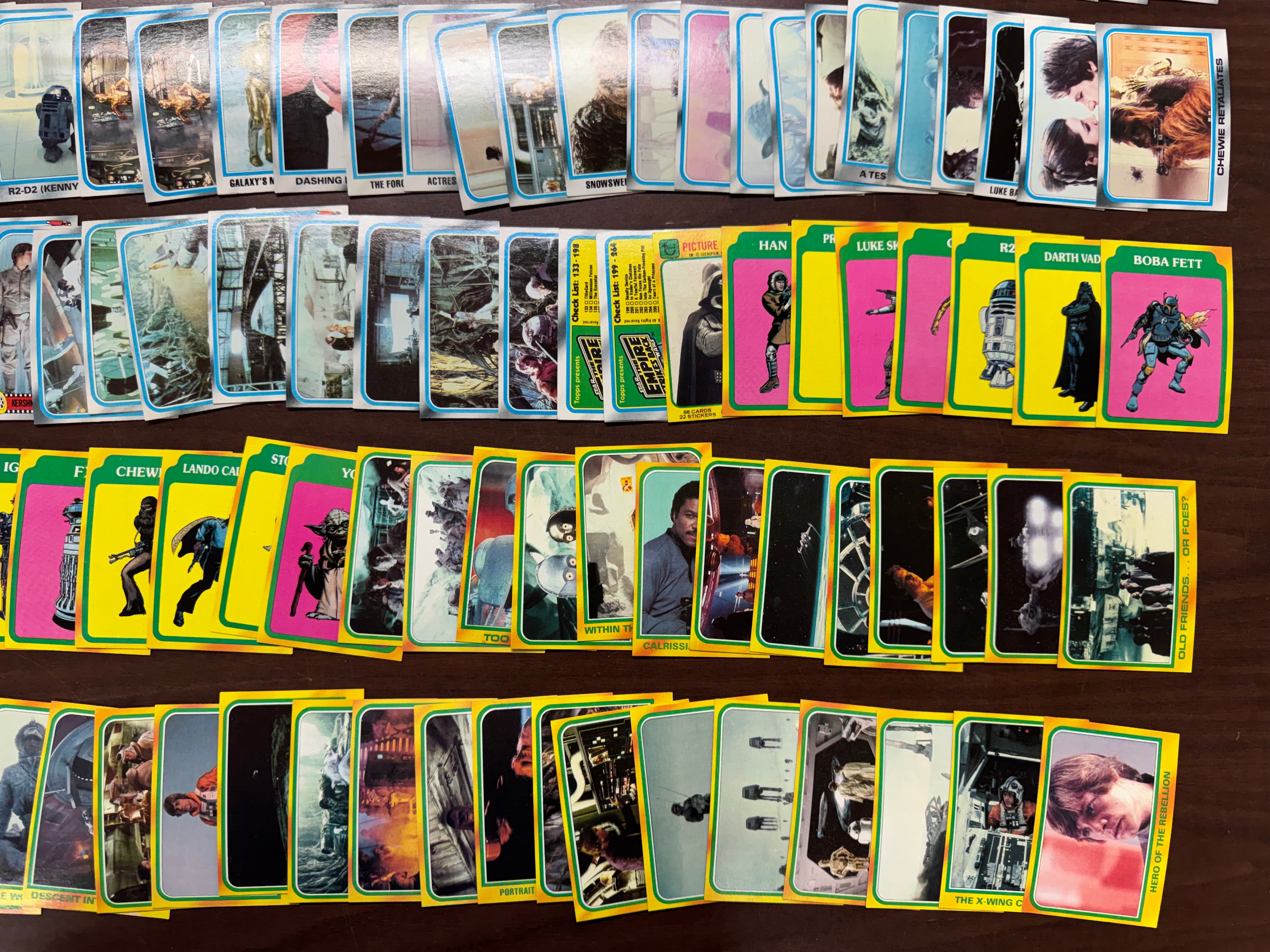 1980 Topps Empire Strikes Back Series 1-3 Complete Set (352/352) W/ Stickers