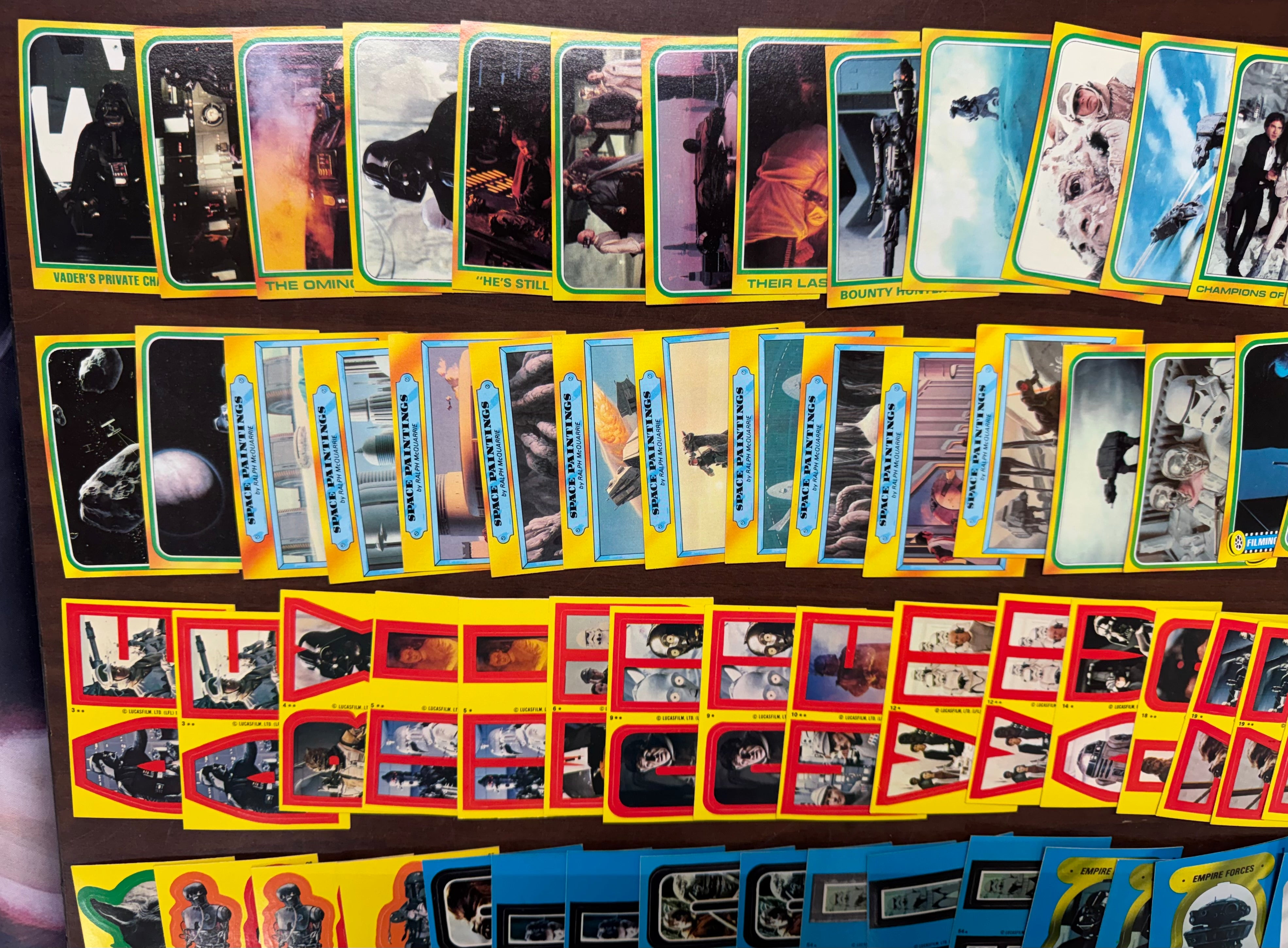 1980 Topps Empire Strikes Back Series 1-3 Complete Set (352/352) W/ Stickers