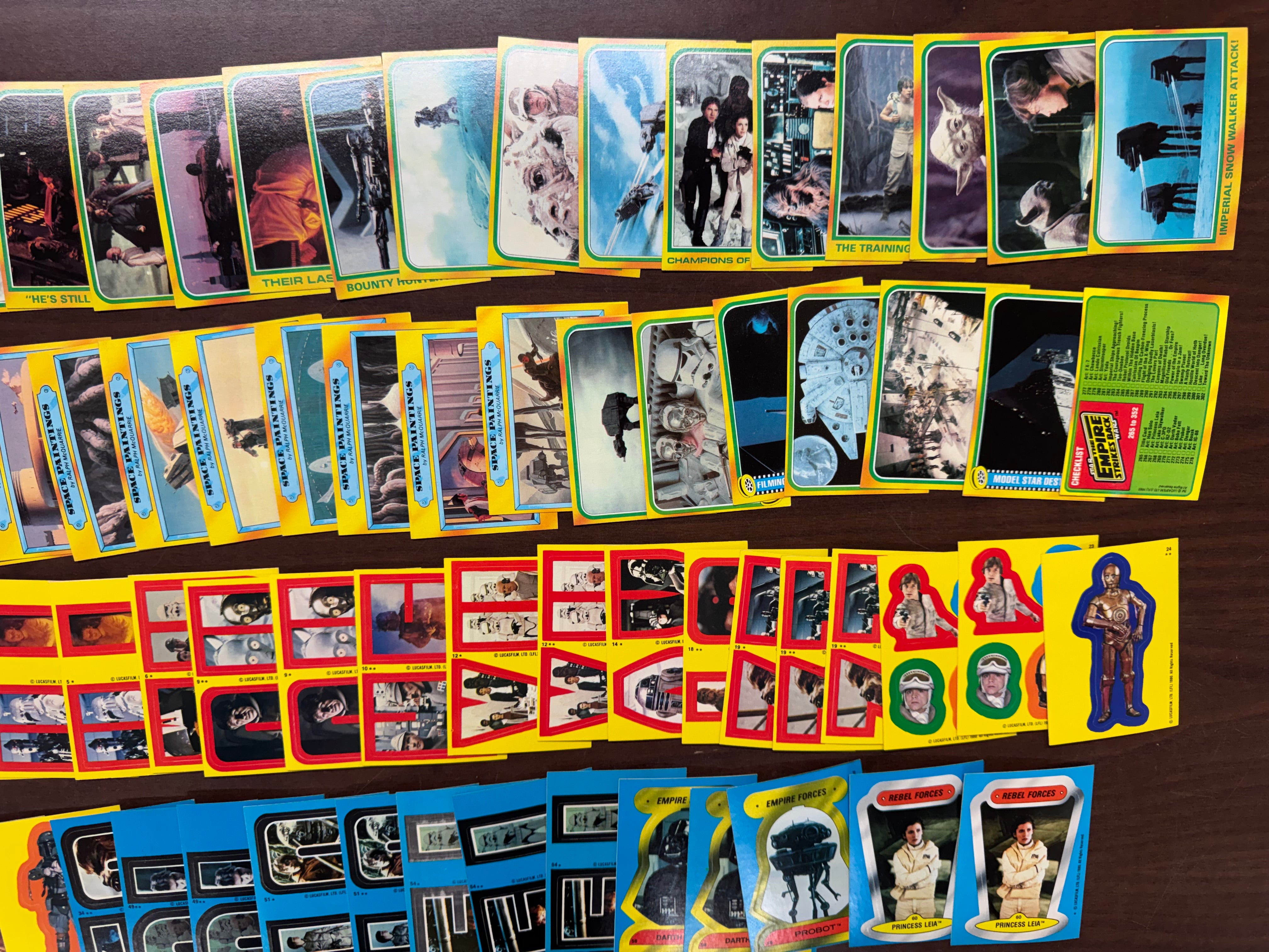 1980 Topps Empire Strikes Back Series 1-3 Complete Set (352/352) W/ Stickers