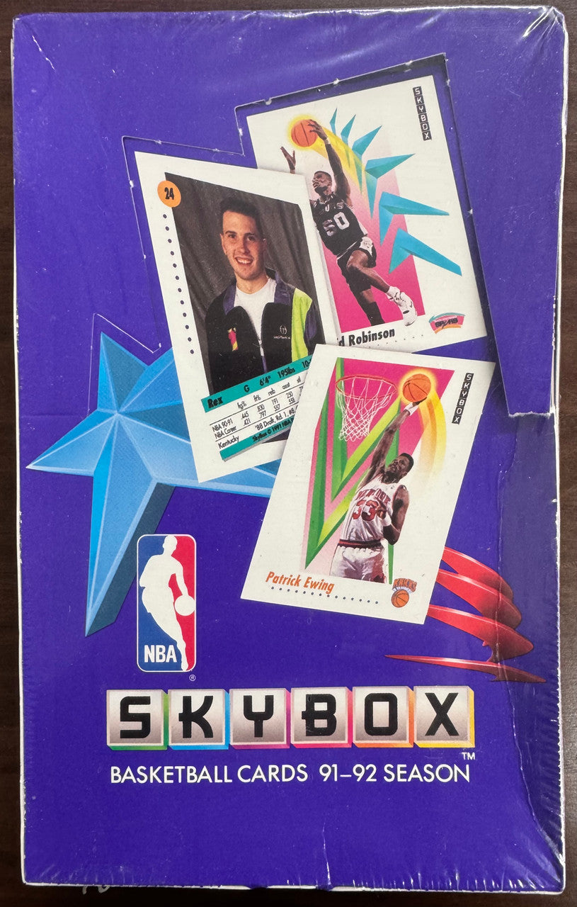 1991/92 Skybox Basketball Series 1 Wax Box Factory Sealed