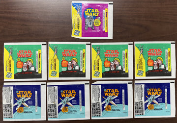 1978 Topps Star Wars Series 3-5 Wax Pack Wrapper Lot