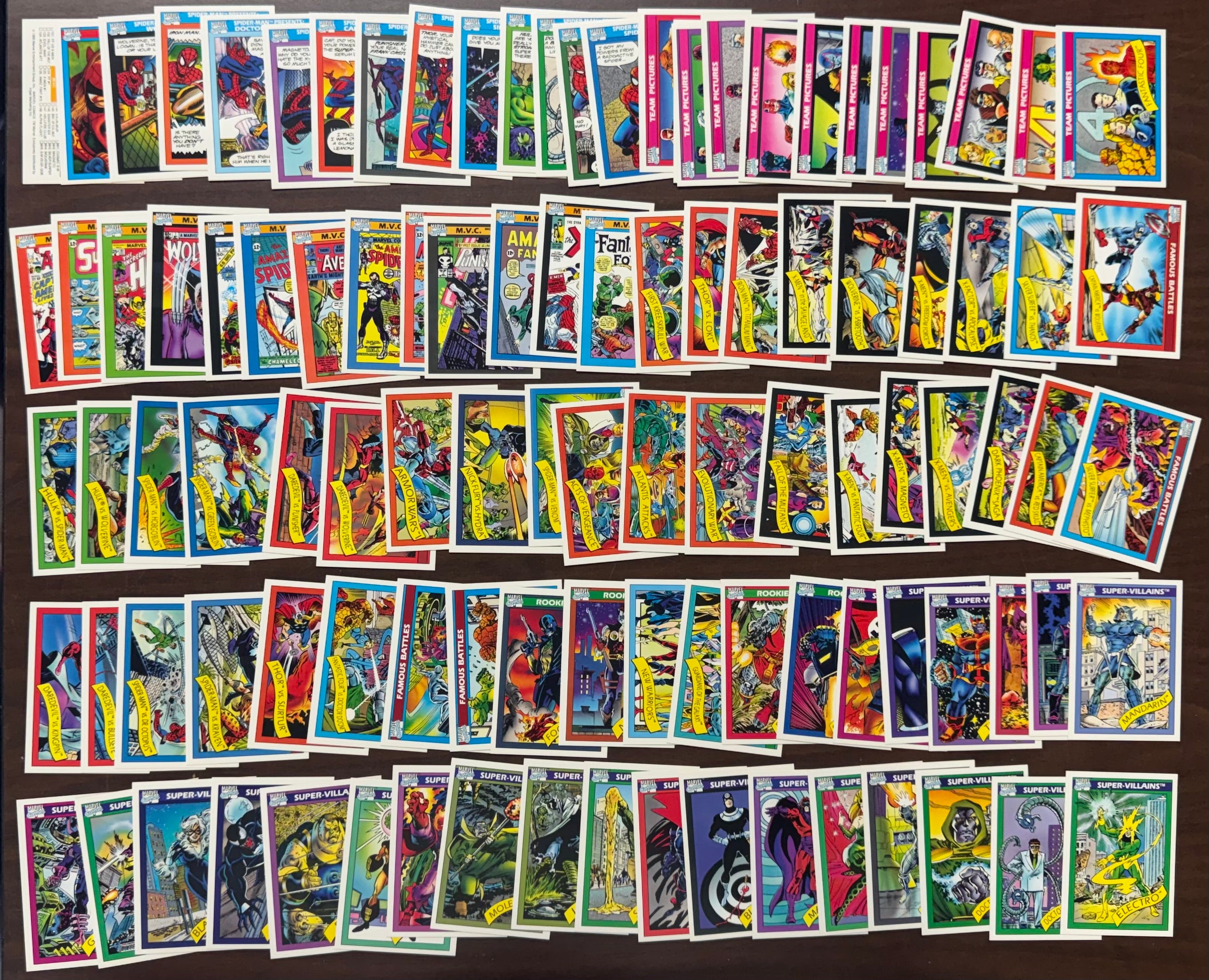 1990 Impel Marvel Universe Series 1 Complete Set (162/162) W/ Holograms (5/5) NM