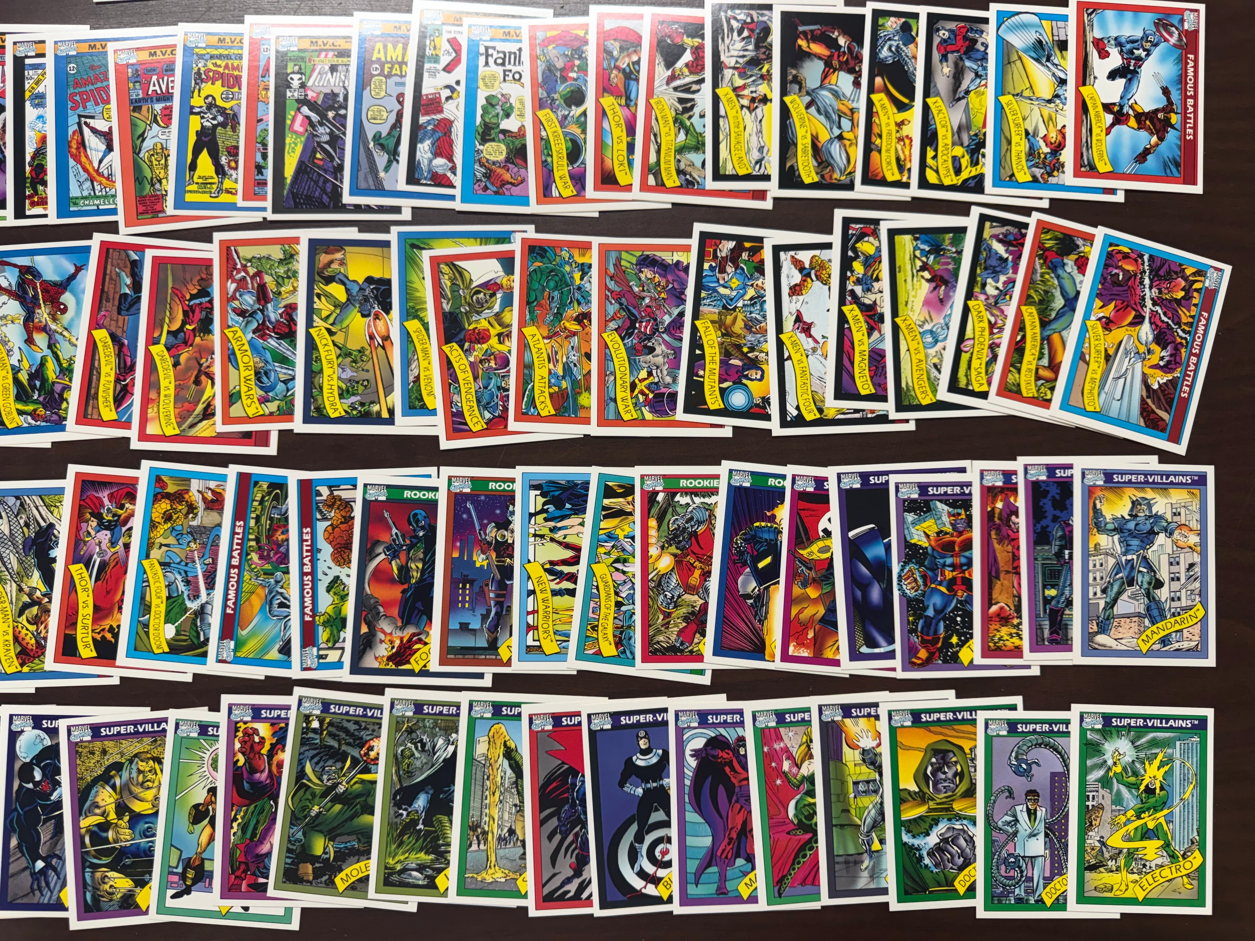 1990 Impel Marvel Universe Series 1 Complete Set (162/162) W/ Holograms (5/5) NM
