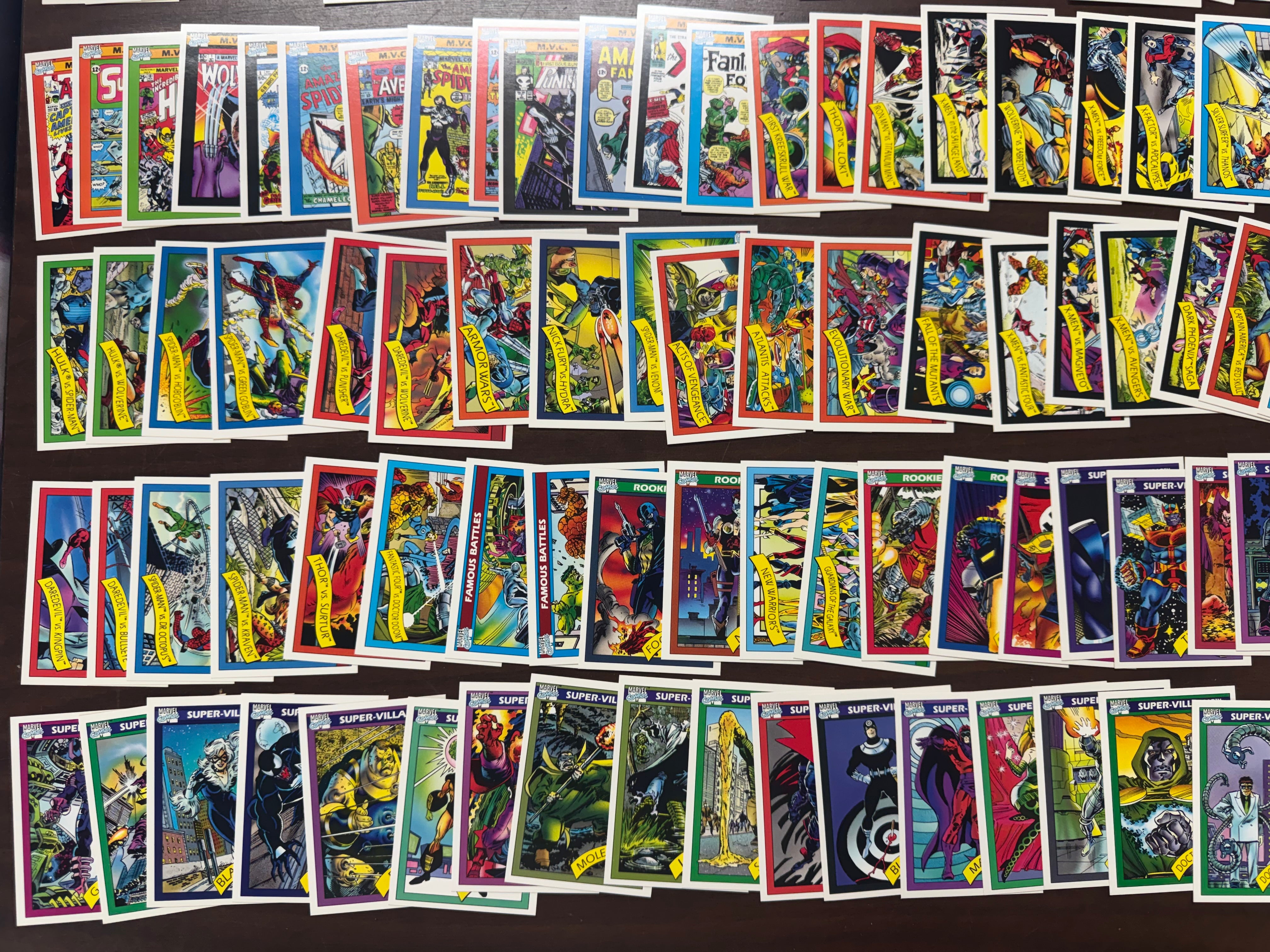 1990 Impel Marvel Universe Series 1 Complete Set (162/162) W/ Holograms (5/5) NM
