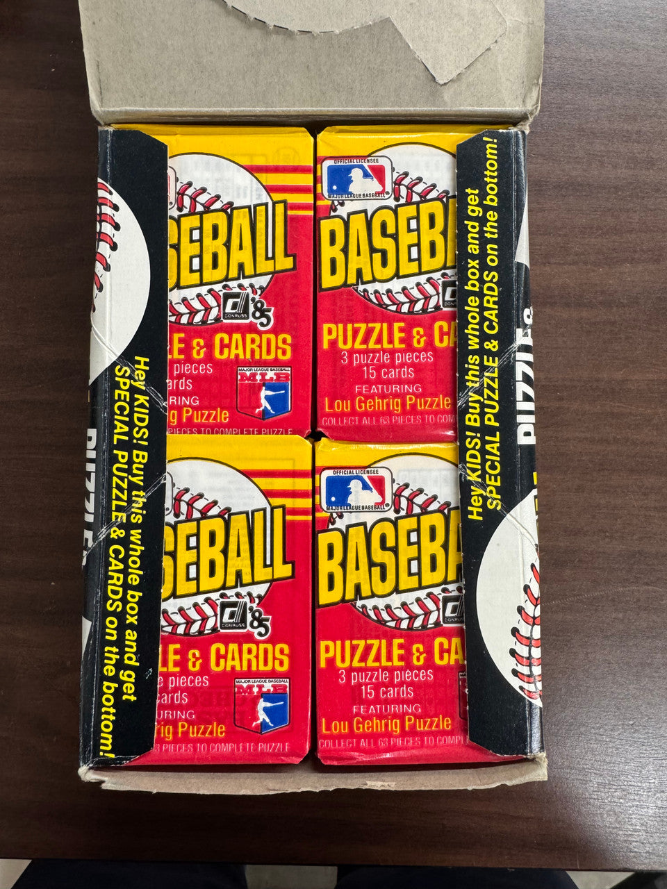 1985 Donruss Baseball Wax Box 36 Factory Sealed Packs