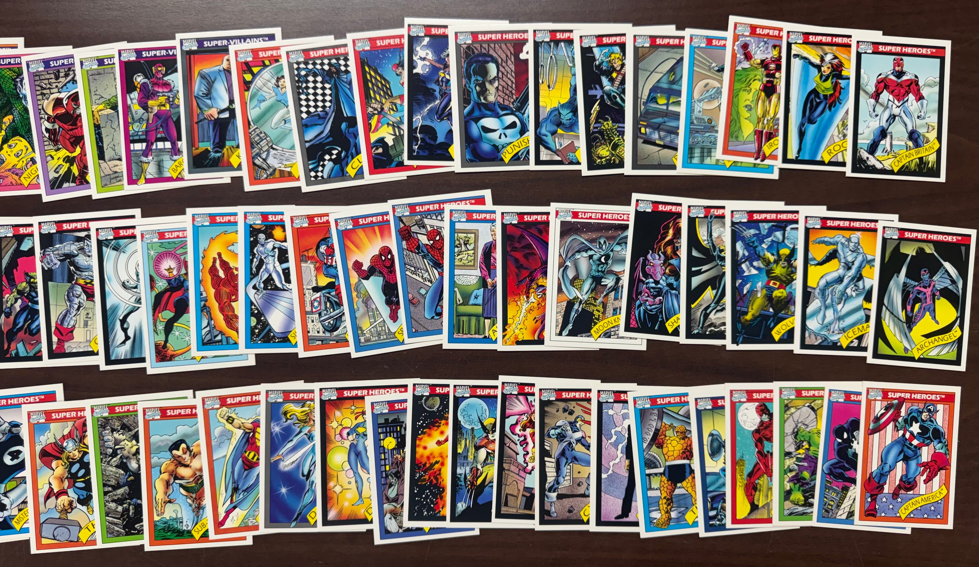 1990 Impel Marvel Universe Series 1 Complete Set (162/162) W/ Holograms (5/5) NM