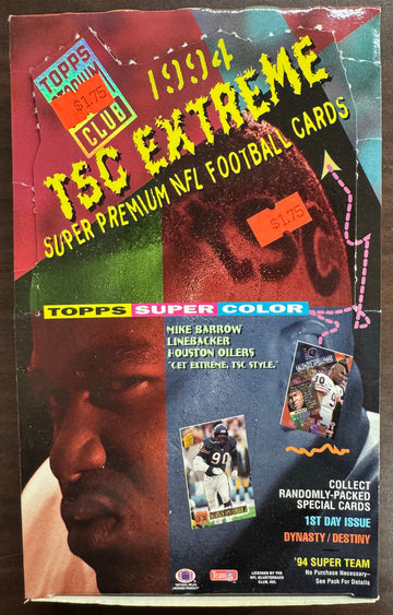 1994 Topps Stadium Club TSC Extreme Football Wax Box 24 Factory Sealed Packs