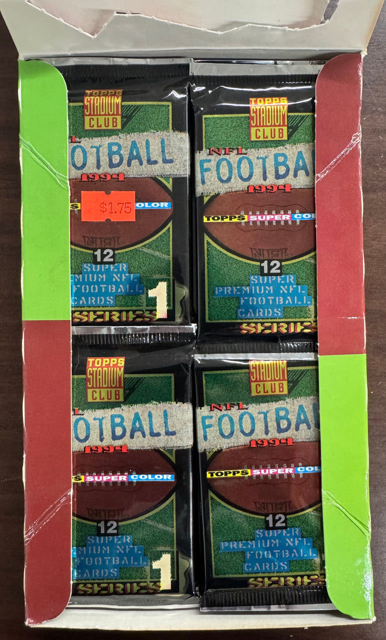 1994 Topps Stadium Club TSC Extreme Football Wax Box 24 Factory Sealed Packs