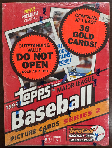 1993 Topps Baseball Series 2 36 Pack Wax Box Factory Sealed