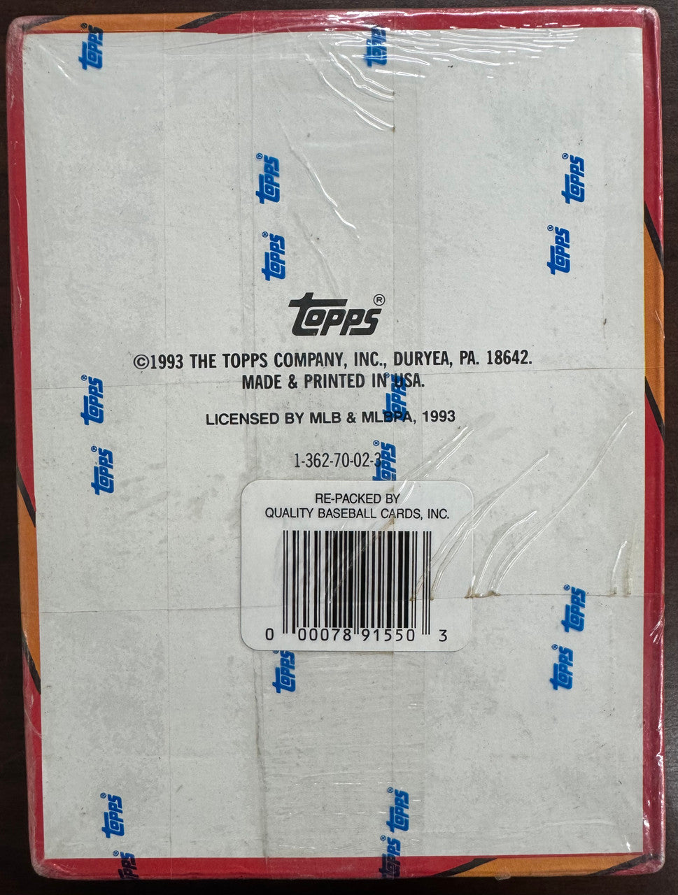 1993 Topps Baseball Series 2 36 Pack Wax Box Factory Sealed