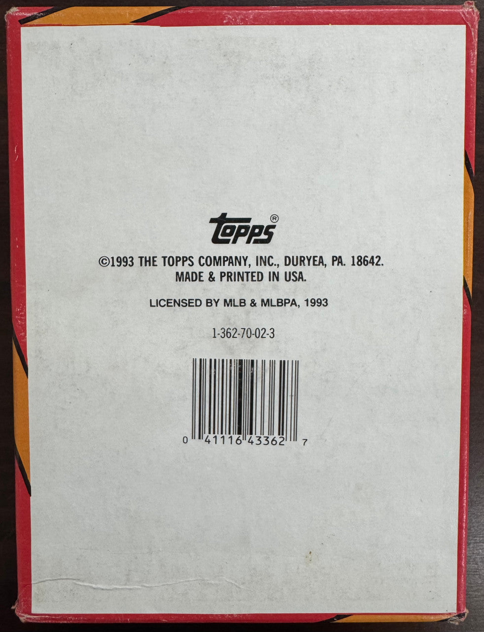 1993 Topps Baseball Series 2 Wax Box 36 Factory Sealed Packs