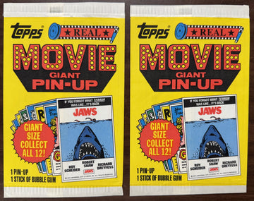 1981 Topps Giant Pin-Up Movie Posters Complete Set (12/12) W/ Wrappers NM