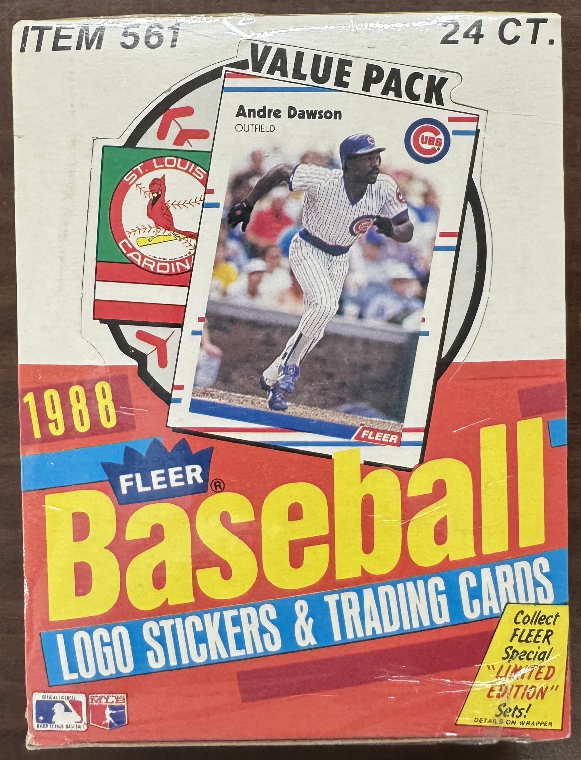 1988 Fleer Baseball Cello Factory Box