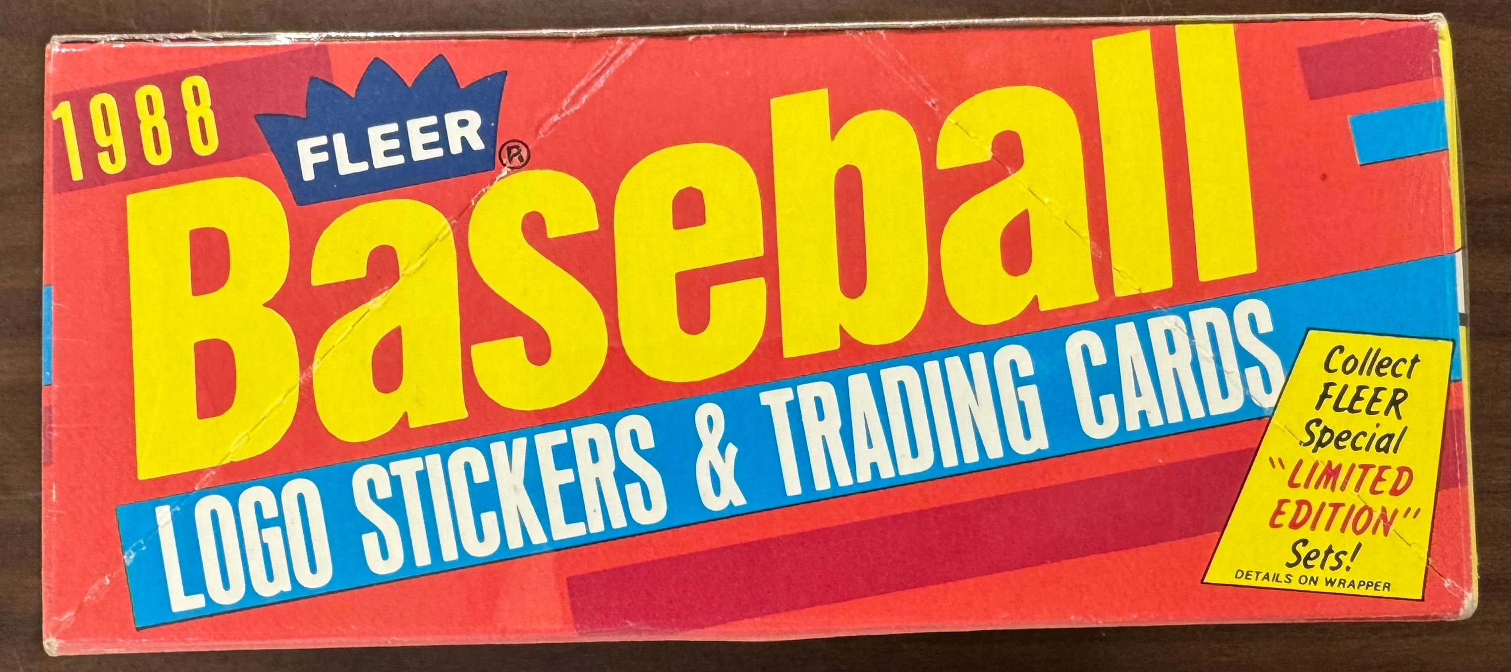 1988 Fleer Baseball Cello Factory Box