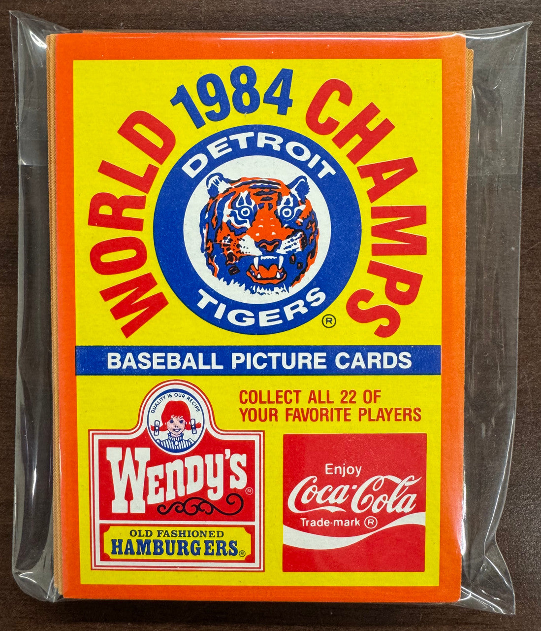 1984 Topps Wendy's Coca Cola Detroit Tigers World Champs Team Set (23) NM-MT