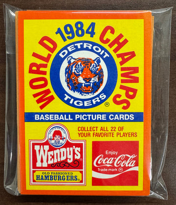 1984 Topps Wendy's Coca Cola Detroit Tigers World Champs Team Set (23) NM-MT
