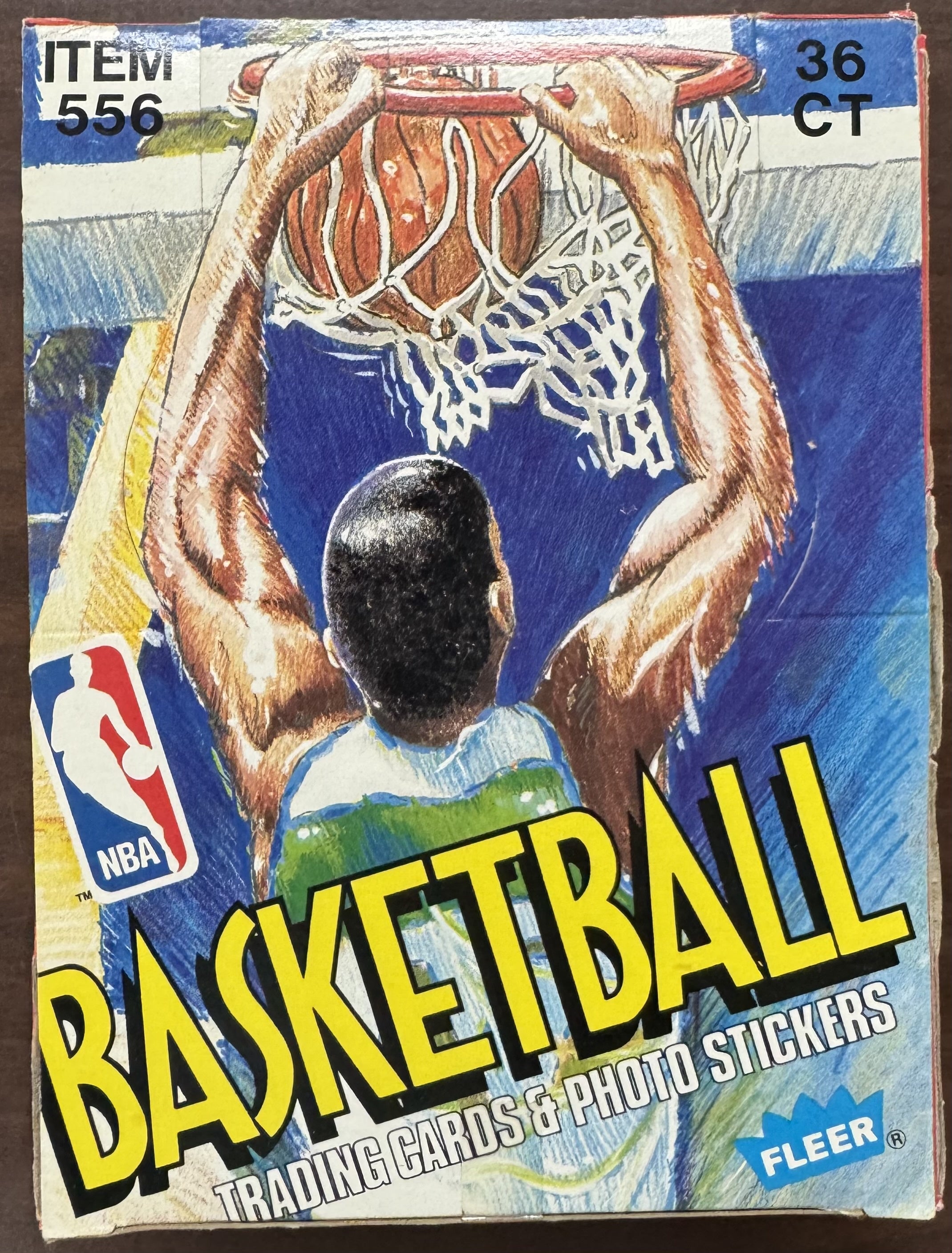 1989/90 Fleer Basketball Wax Box 36 Factory Sealed Packs