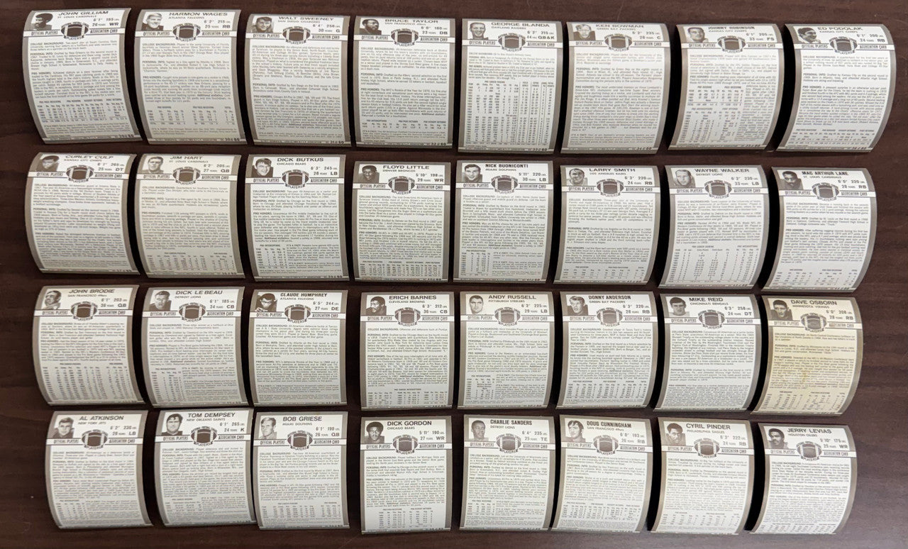 1971 Kellogg's Football Complete Set (60) EX Overall Some Cracking