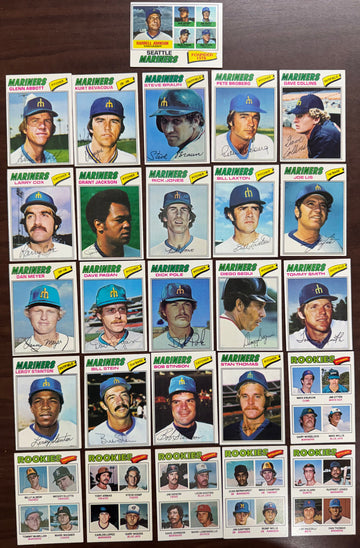 1977 Topps Seattle Mariners Master Team Set (26) NM