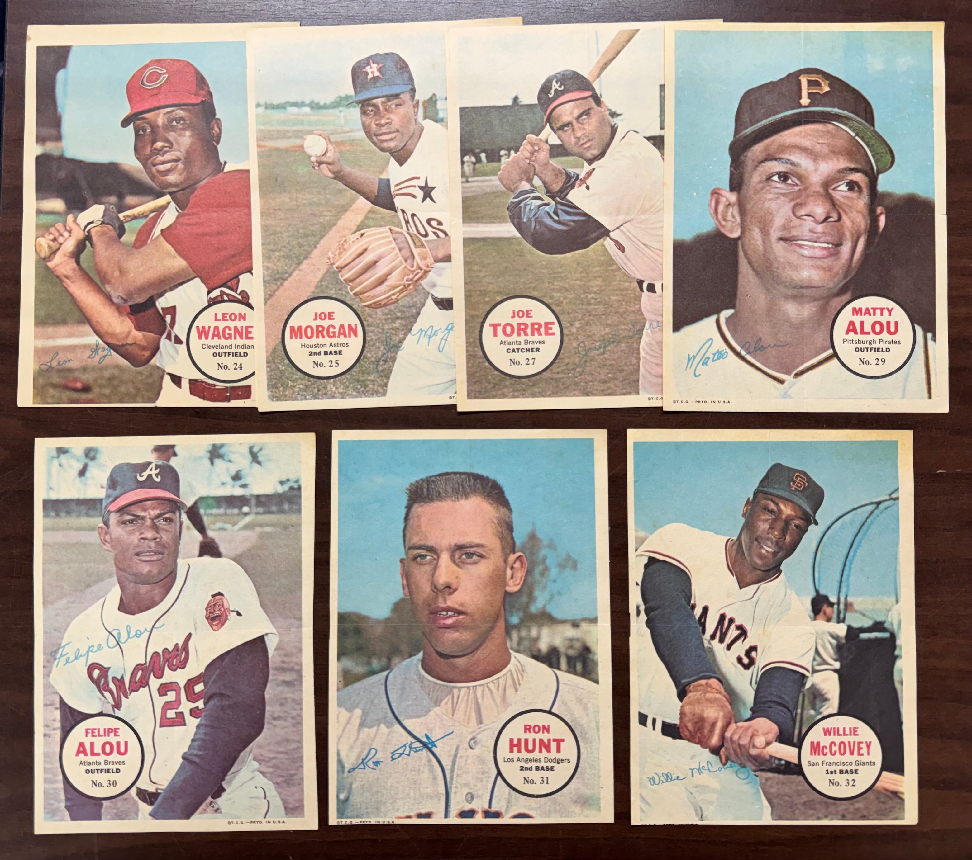 1967 Topps Baseball Posters Complete Set (30/30) EX-MT