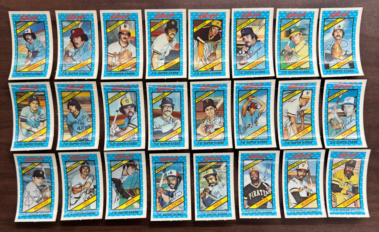 1980 Kellogg's Baseball Set (60) EX/NM Schmidt Has Cracks