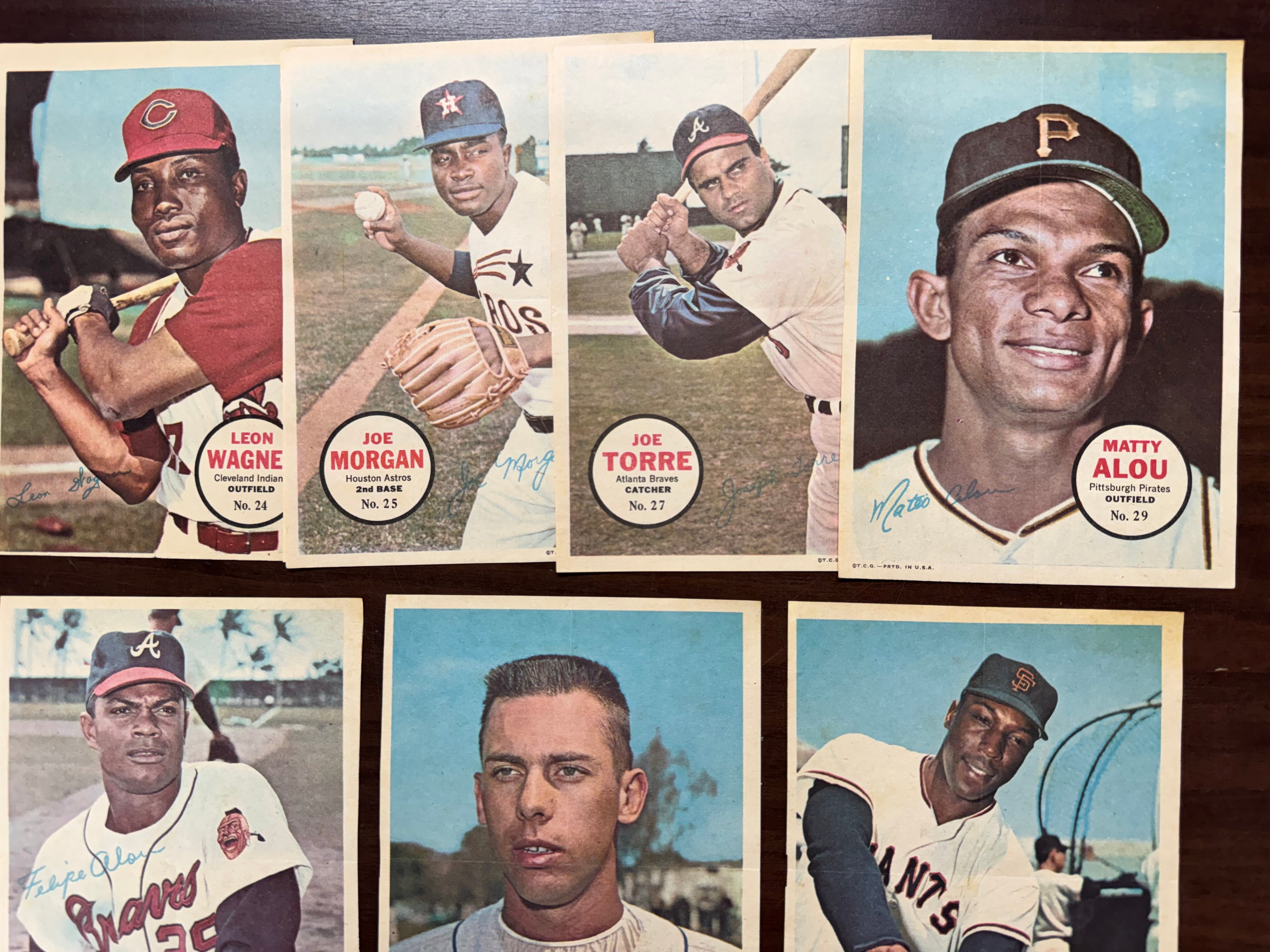 1967 Topps Baseball Posters Complete Set (30/30) EX-MT