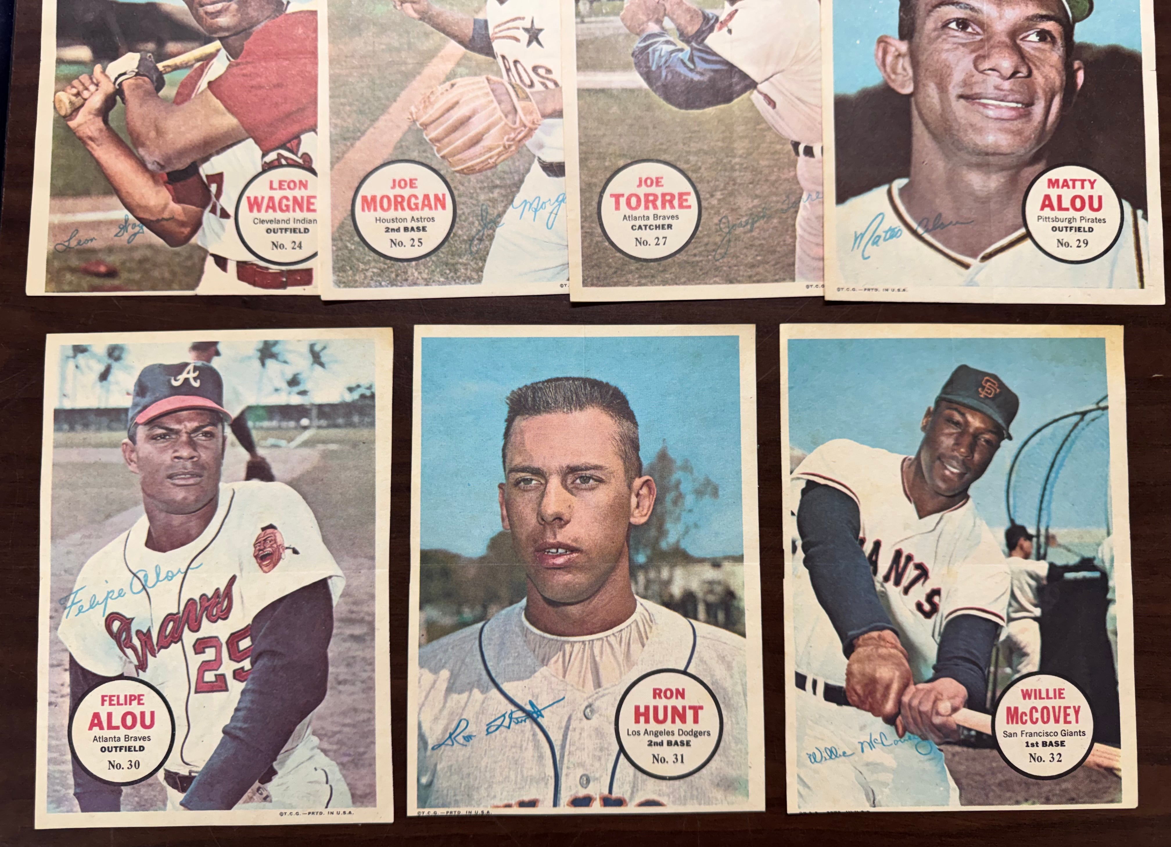 1967 Topps Baseball Posters Complete Set (30/30) EX-MT