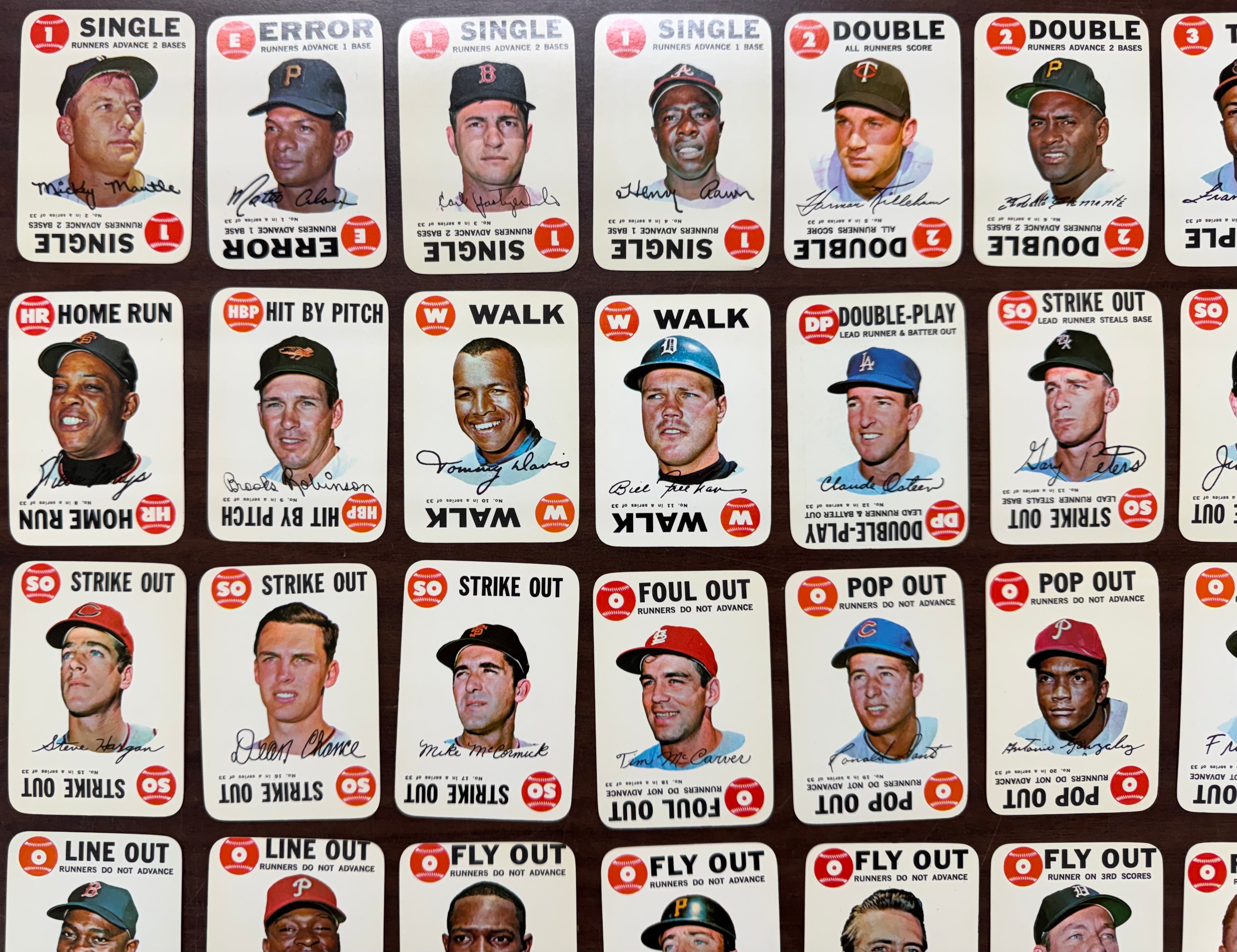 1968 Topps Baseball Game Complete Set (33/33) NM