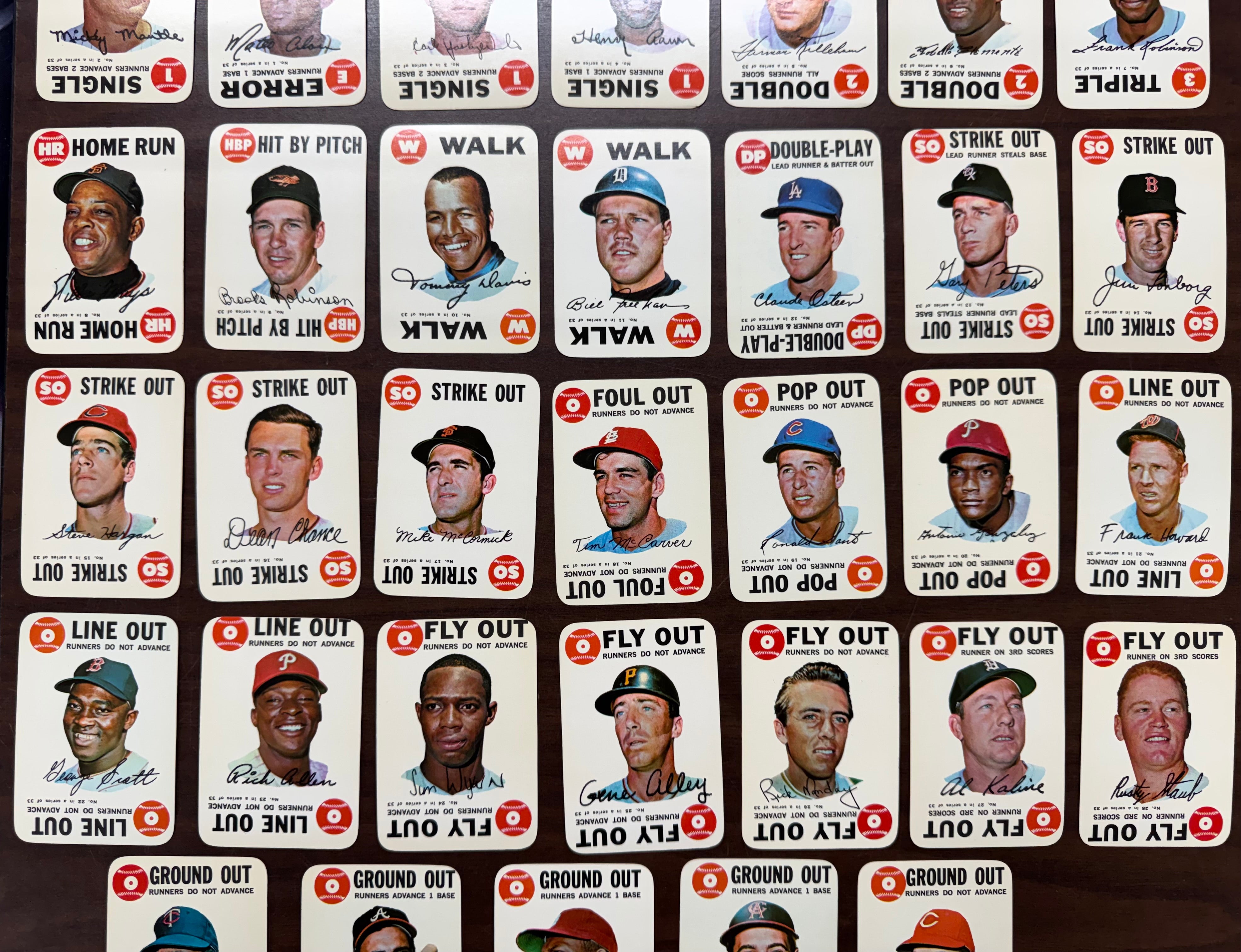 1968 Topps Baseball Game Complete Set (33/33) NM