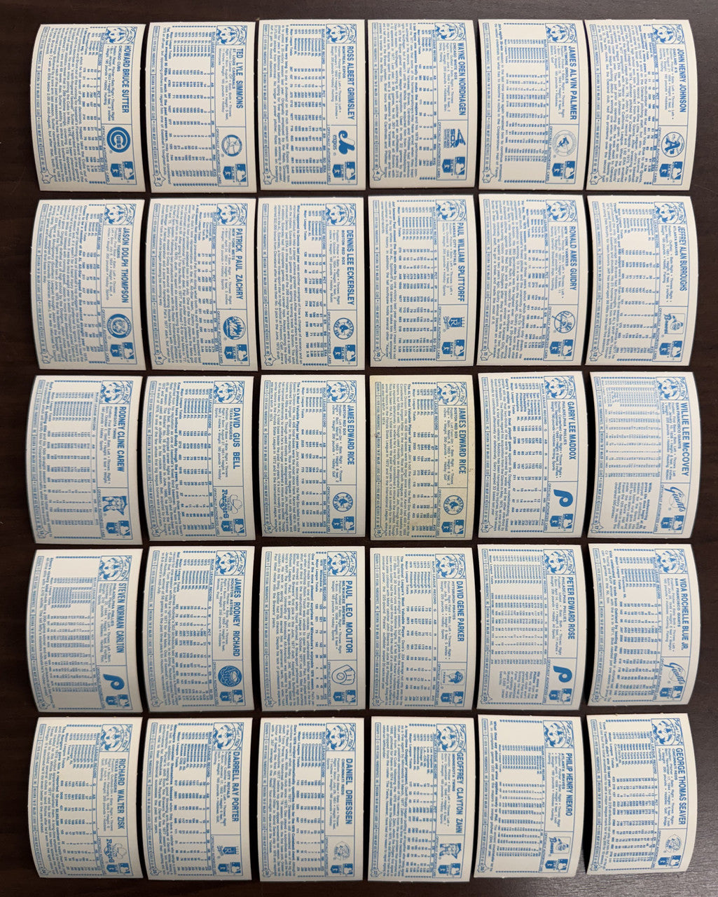 1979 Kellogg's Baseball Complete Set (61) NM