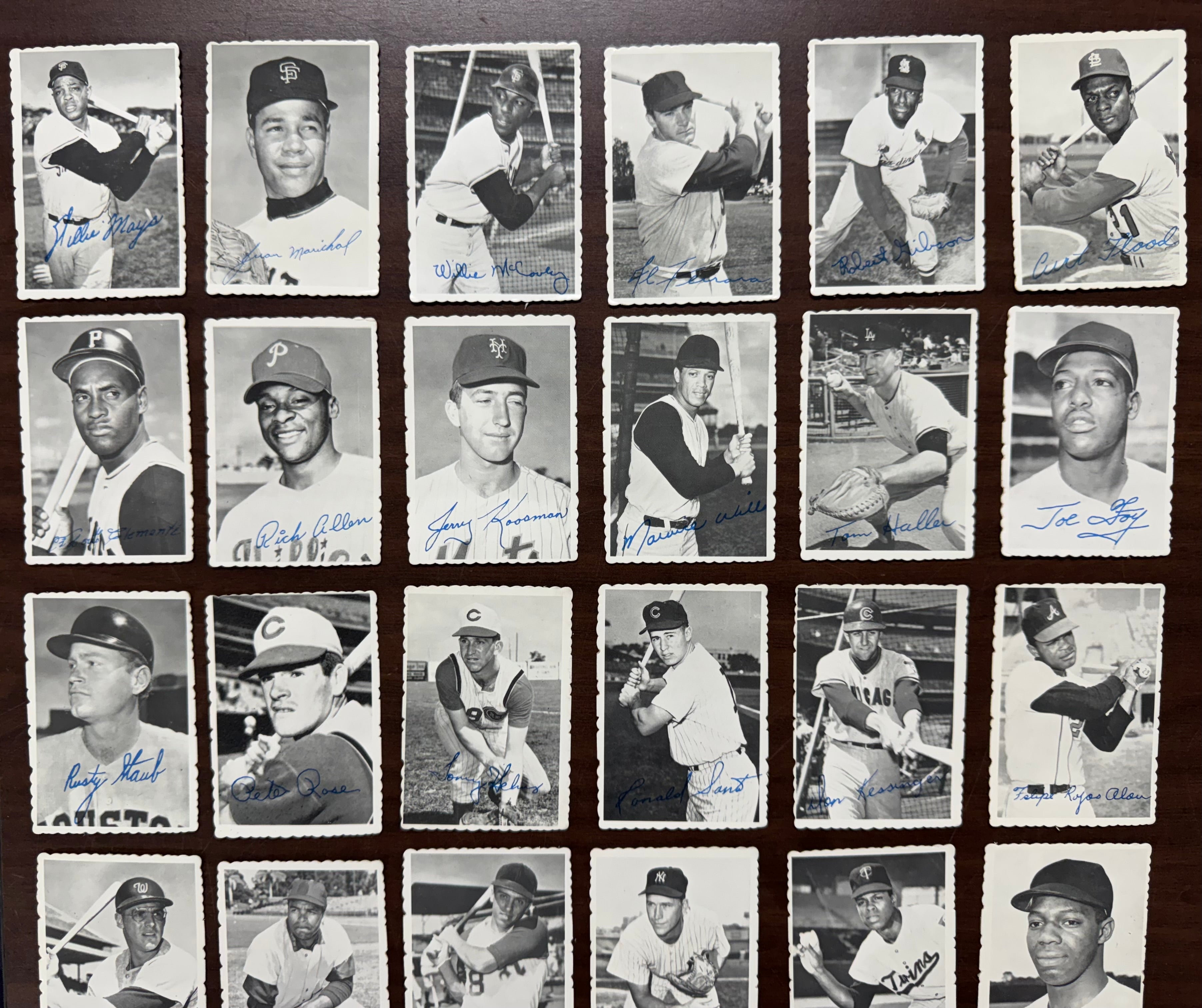 1969 Topps Deckle Baseball Complete Set (35/35) EX-MT