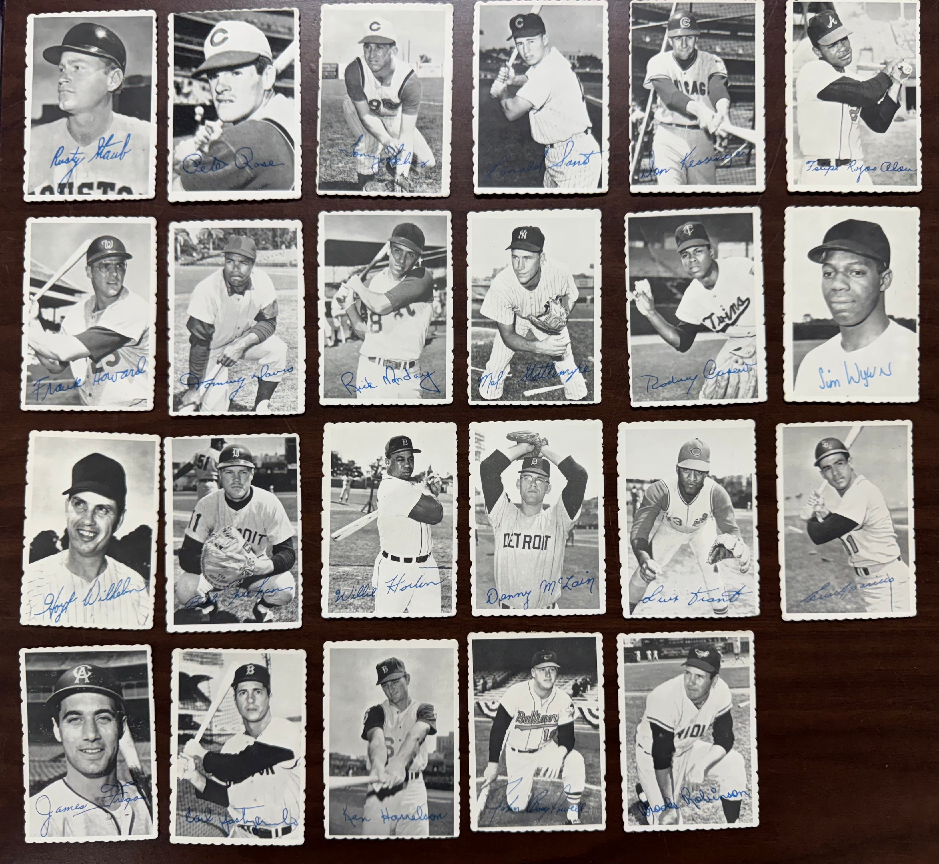 1969 Topps Deckle Baseball Complete Set (35/35) EX-MT