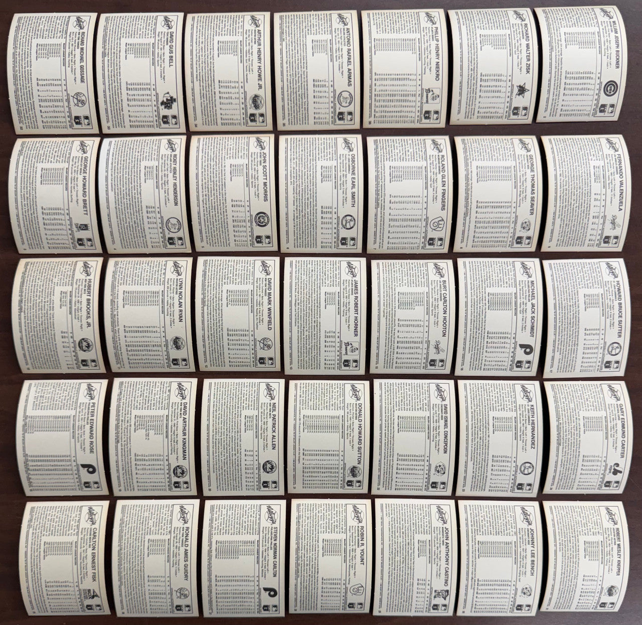 1982 Kellogg's Baseball Near Complete Set (63/64) Missing #14 Reggie Jackson NM