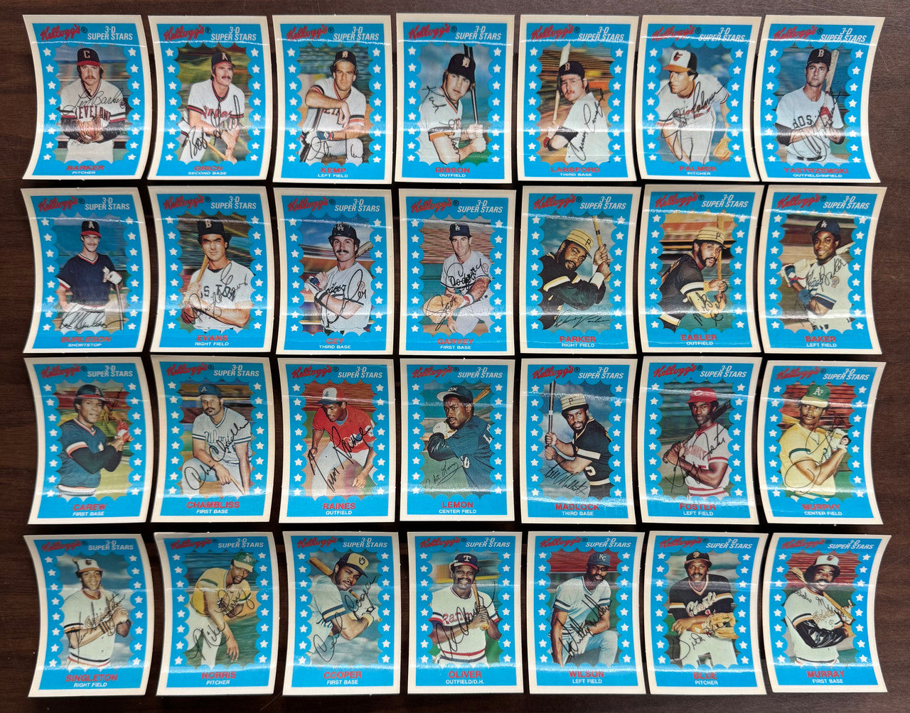 1982 Kellogg's Baseball Near Complete Set (63/64) Missing #14 Reggie Jackson NM