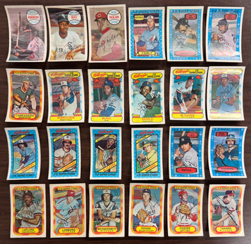 1970-1980 Kellogg's Baseball Lot of 82 w/ Dupes Low Grade