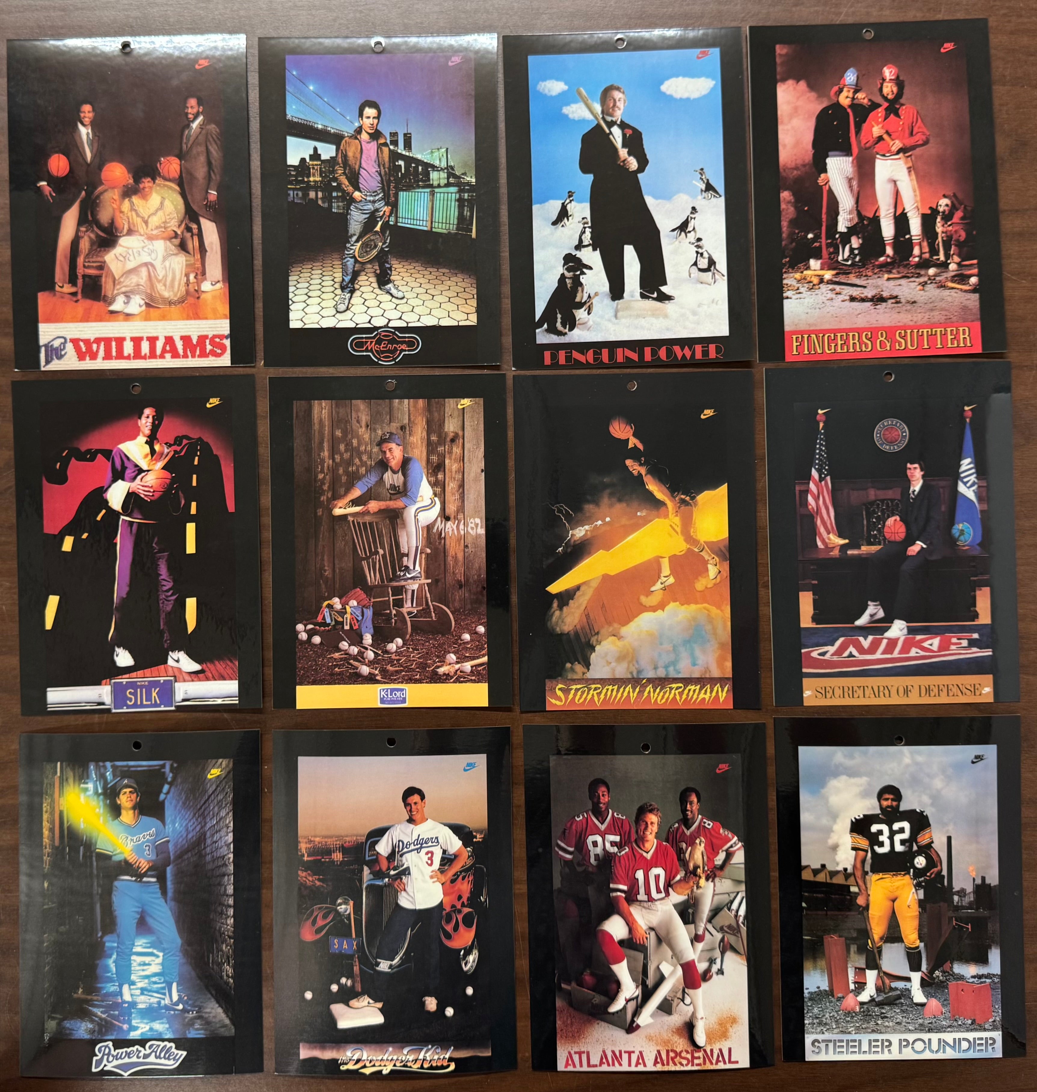 1982 Nike Sport Poster Complete Sample Promo Set (27) Rare